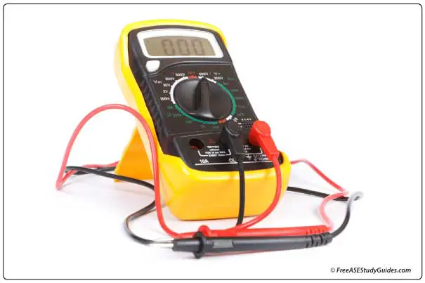 A conventional manual multimeter.