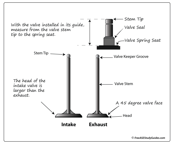 Valve stem installed height.