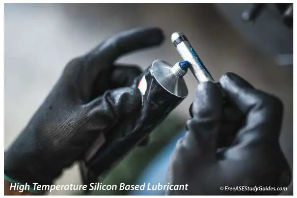 High-temperature silicon-based lubricant.