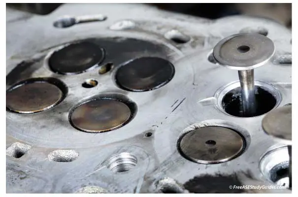 Cylinder head inspection.
