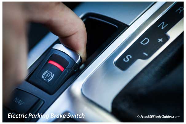 Electric parking brake switch.