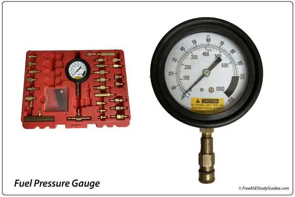 Master fuel kit with a fuel pressure gauge.